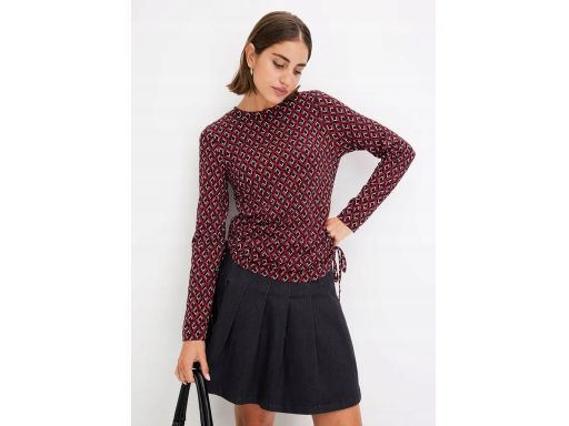 B.P.C bluzka we wzory z marszczeniem 48/50.