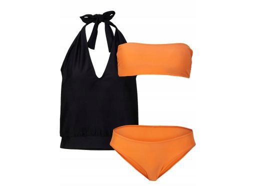 B.P.C tankini 3-elementowe pomarańczowe opaska figi top ^40
