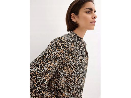 B.P.C koszula w cętki ze stójk w dekolcie ^36