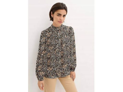 B.P.C koszula w cętki ze stójk w dekolcie ^36