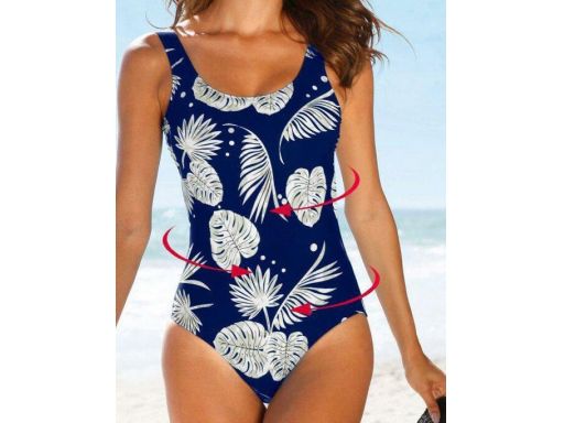 B.P.C kostium granatowy jednoczęściowy wzór 50.