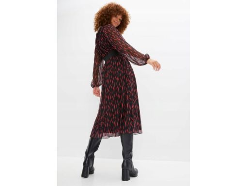 B.P.C długa sukienka szyfonowa wzory r.36/38