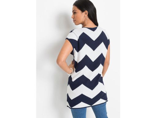 B.P.C kamizelka we wzory z zamkiem 36/38.