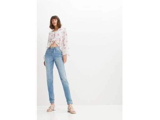 B.P.C bluzka szyfonowa z falbankami krótka w kwiatki 46.