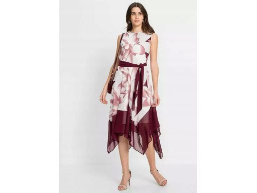 B.P.C sukienka szyfonowa asymetryczna ^50