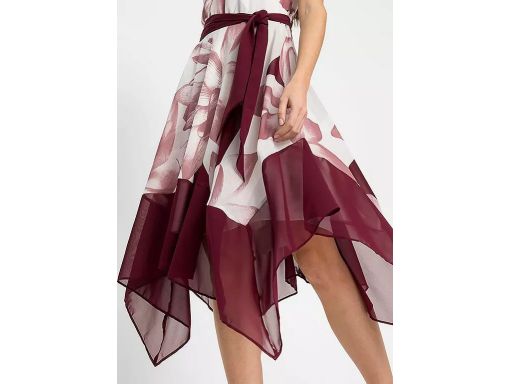 B.P.C sukienka szyfonowa asymetryczna ^50