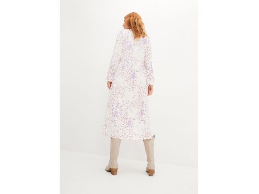 B.P.C sukienka z jasna we wzory z wiskozy 52/54.