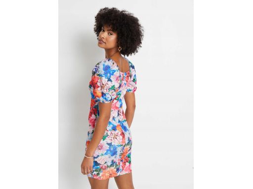 B.P.C Sukienka ołówkowa w kolorowe kwiaty ^40/42