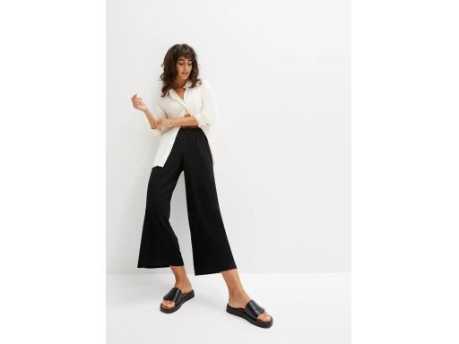 B.P.C spodnie 7/8 z dżerseju czarne ^44/46