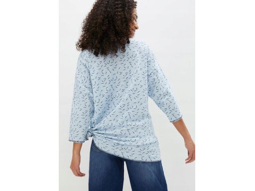 B.P.C bluzka niebieska z wiązaniem wzory 36/38.