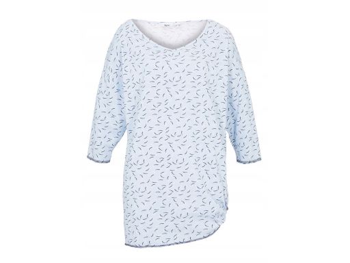 B.P.C bluzka niebieska z wiązaniem wzory 36/38.