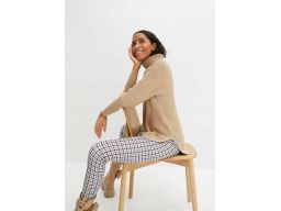 B.P.C golf beżowy prążkowany r.48/50