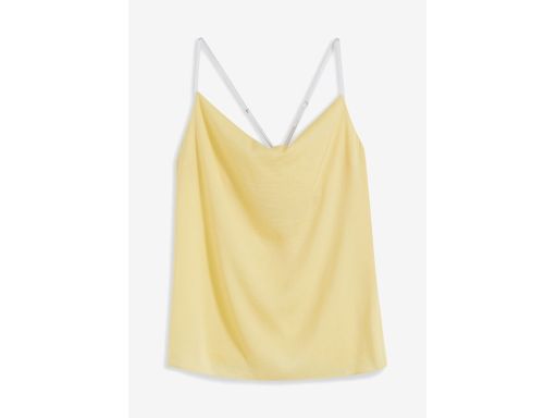 B.P.C bluzka na ramiączka z lejącym dekoltem żółta r.50