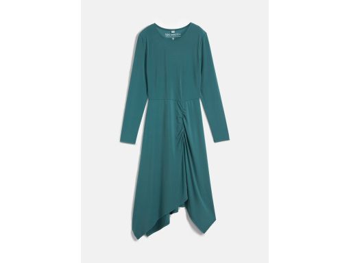 B.P.C asymetryczna sukienka shirtowa z marszczeniem 40/42.