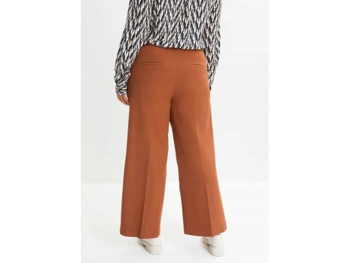 B.P.C spodnie damkie w kant ceglasty brąz ^48