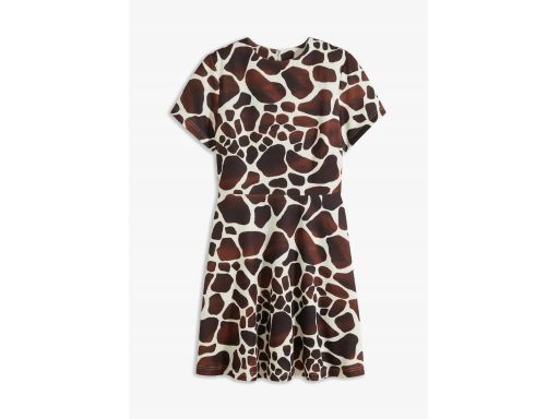 B.P.C sukienka nadruk brązowo-beżowa r.40/42