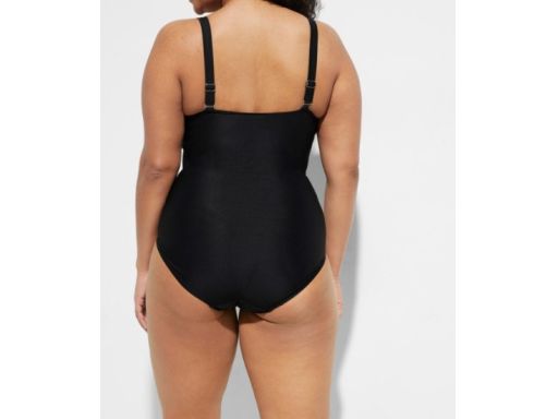 B.P.C kostium jednoczęściowy marszczony czarny 44.