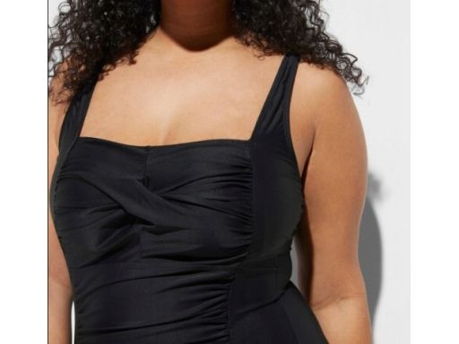 B.P.C kostium jednoczęściowy marszczony czarny 44.