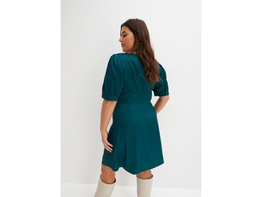 B.P.C sukienka satynowa zielona r.44