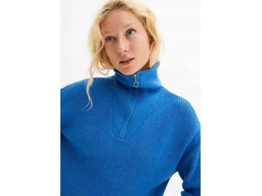 B.P.C sweter niebieski ze stójką ^36/38