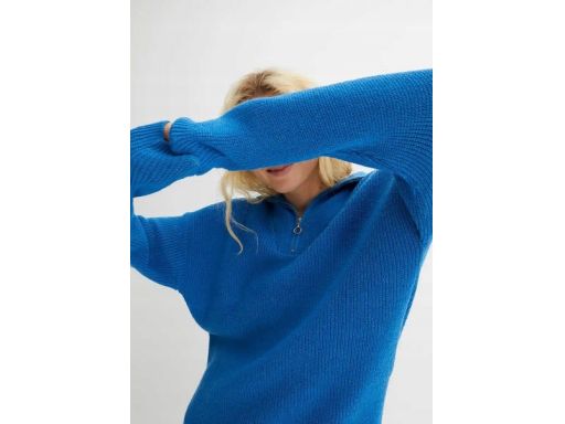 B.P.C sweter niebieski ze stójką ^36/38