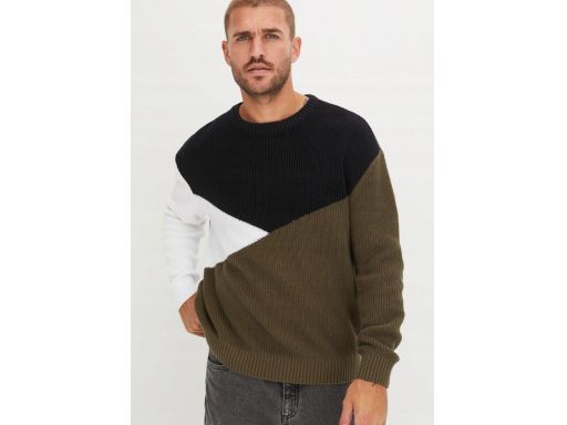 B.P.C sweter męski trójkolor r.XL