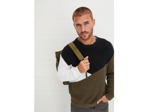 B.P.C sweter męski trójkolor r.XL
