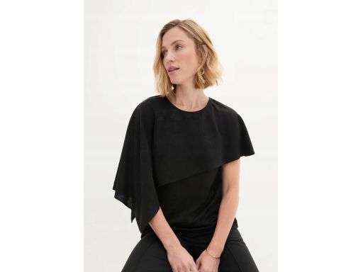 B.P.C bluzka czarna żakardowa tunikowa ^40/42