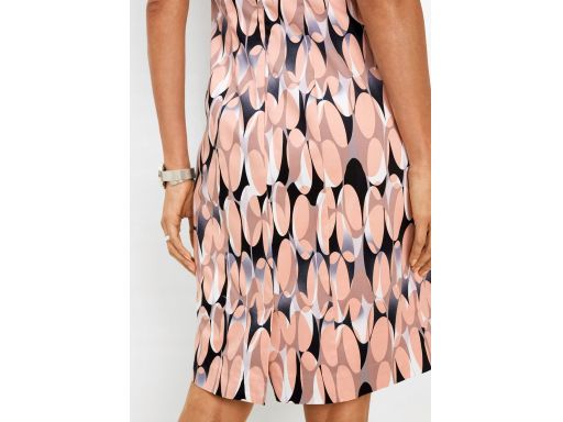 B.P.C. sukienka ołówkowa we wzory brudny stary róż 44.