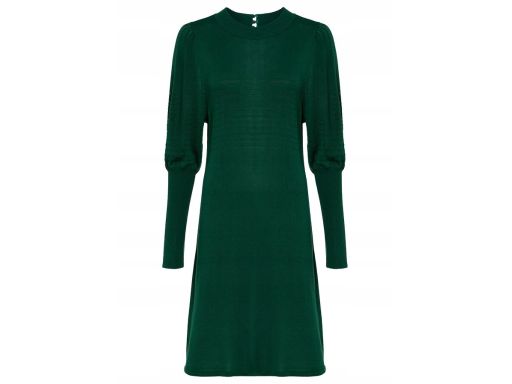 B.P.C sukienka dzianinowa butelkowa zieleń ^40/42