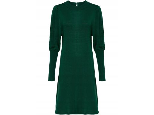 B.P.C sukienka dzianinowa butelkowa zieleń ^40/42