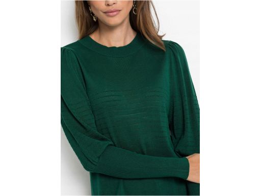 B.P.C sukienka dzianinowa butelkowa zieleń ^40/42