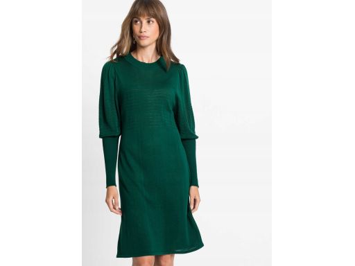 B.P.C sukienka dzianinowa butelkowa zieleń ^40/42