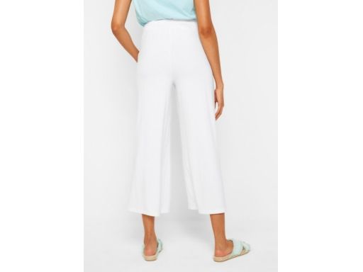 B.P.C białe spodnie dżersejowe szerokie nogawki 48/50.