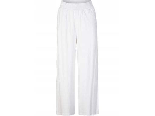 B.P.C białe spodnie dżersejowe szerokie nogawki 48/50.