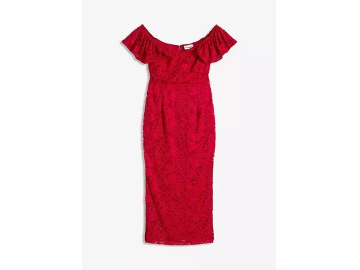B.P.C sukienka czerwona koronkowa 40.