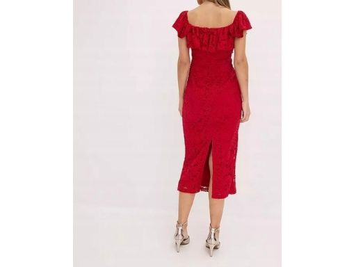 B.P.C sukienka czerwona koronkowa 40.