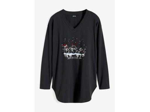 B.P.C bluzka czarna z dżetami świąteczna ^36/38