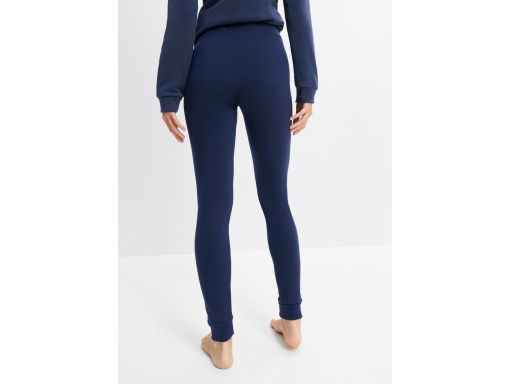 B.P.C legginsy granatowe termiczne ocieplane 36/38.