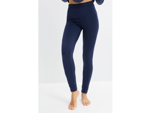 B.P.C legginsy granatowe termiczne ocieplane 36/38.