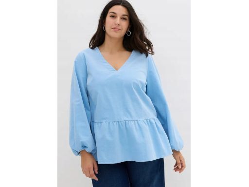 B.P.C sztruksowa bluzka tunikowa niebieska ^42