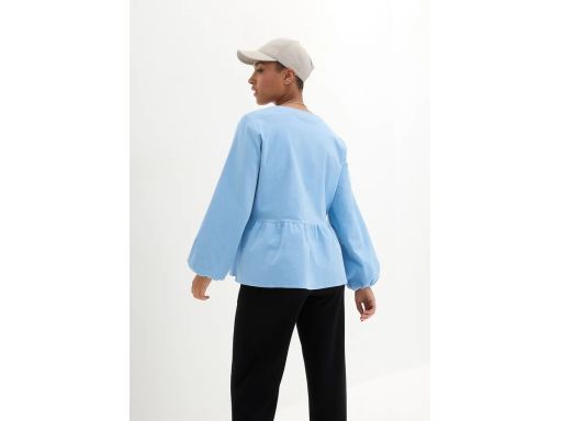B.P.C sztruksowa bluzka tunikowa niebieska ^42