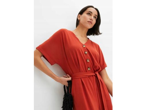 B.P.C kombinezon z dżerseju kasztanowyo miedziany ^44/46