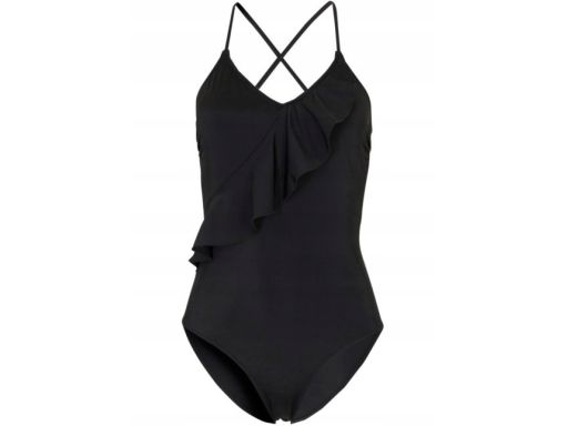 B.P.C Kostium jednoczęściowy czarny falbana r.42