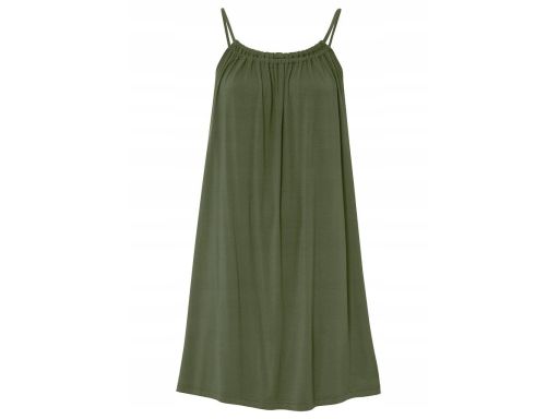 B.P.C letnia sukienka na ramiączka ciemne khaki 48/50.