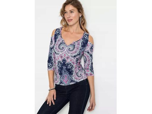 B.P.C bluzka z odkrytymi ramionami wzory r.36/38
