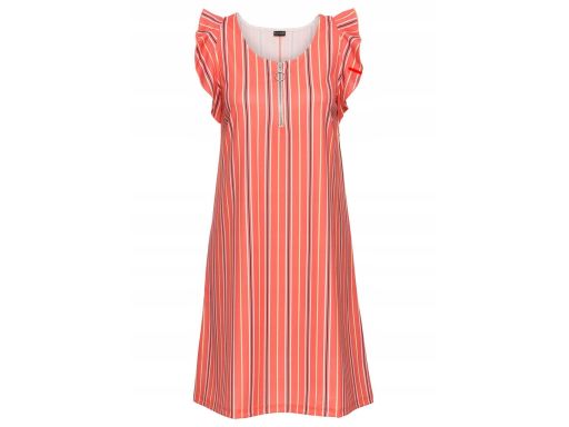 B.P.C Sukienka pomarańczowa w paski 36/38.