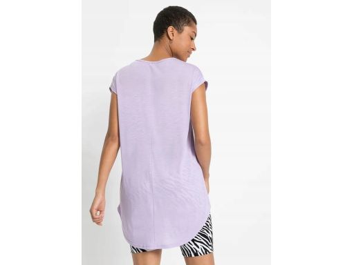 B.P.C t-shirt fioletowy bez rękawów z dłuższym tyłem 36/38.