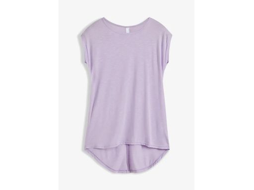 B.P.C t-shirt fioletowy bez rękawów z dłuższym tyłem 36/38.