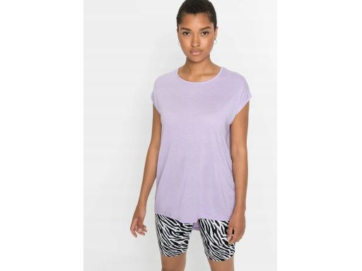 B.P.C t-shirt fioletowy bez rękawów z dłuższym tyłem 36/38.